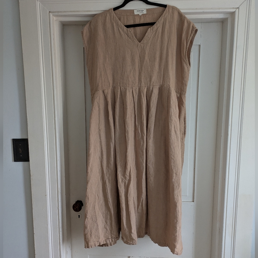 Tan Midi Dress